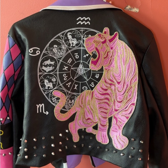 Azalea Wang Studded Vegan Leather Jacket - Picture 2 of 5